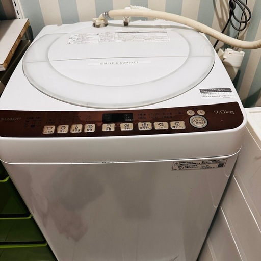 洗濯機　SHARP シャープ7kg