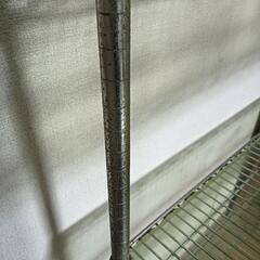 【受け渡し完了】スチールラック 縦:約45.5cm 横:約91.0cm 高さ:約121.0cmの画像