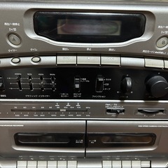 昭和レトロ家電　ダブルCD カセットコンポの画像