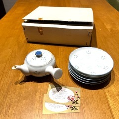 有田焼 文山窯 透かし蛍 急須 小皿の画像
