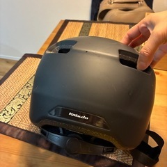 美品 OGK KABUTO 自転車ヘルメット CANVAS-CROSS（マットブラック／M-Lサイズ）の画像