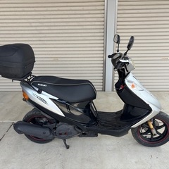スズキ アドレスV125g k6シルバー 実働！配送可能！　リアケース付きの画像
