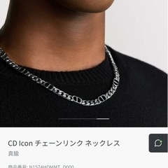 DIOR icon チェーンリンクネックレス の画像