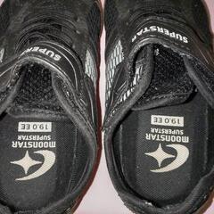 ムーンスター　スニーカー黒　19cmの画像