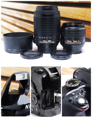ニコン Nikon D3300 デジタル一眼レフ カメラ　スマホ転送 ダブル