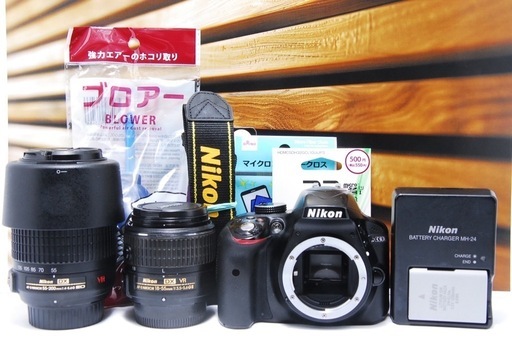 ニコン Nikon D3300 デジタル一眼レフ カメラ　スマホ転送 ダブル