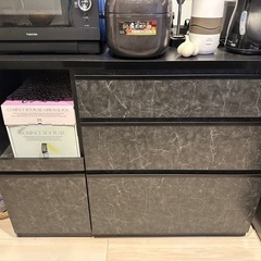 BLACK大理石調キッチンカウンター
の画像