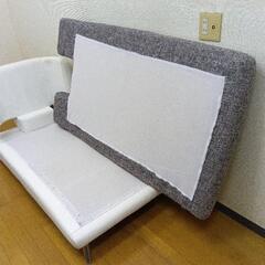1人掛けソファ★ホワイトの画像