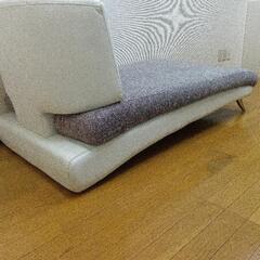 1人掛けソファ★ホワイトの画像
