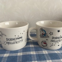 ドラえもん&キティコラボマグカップの画像