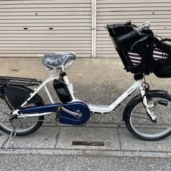 試乗🉑新車仕上げ⭐️中古子供乗せ電動自転車 ヤマハPASキス ブリヂストンアンジェリーノの画像