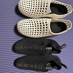 ccilu★チル シューズ レディース メンズ スリッポン サンダル 3way中古品　ホワイトの画像