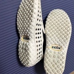 ccilu★チル シューズ レディース メンズ スリッポン サンダル 3way中古品　ホワイトの画像