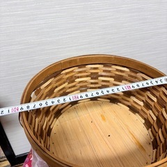 竹かご　バスケット　あげます^_^の画像