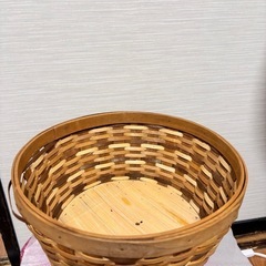 竹かご　バスケット　あげます^_^の画像