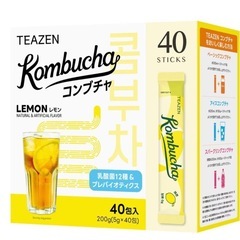 新品　TEAZEN　コンブチャ　レモン　40袋の画像
