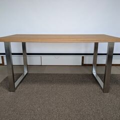【極美品】無垢材デスク 幅1500㎜ ホワイトオーク ※天板のみは60,000円の画像