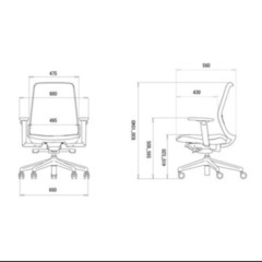 【お盆割引中】KOPLUS Tonique トニックチェア デスクチェア オフィスチェア青白黒の画像