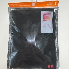 発送可★新品未開封★ユニクロ ヒートテック UネックT 八分袖 ブラック Sサイズ 黒の画像