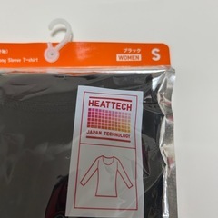 発送可★新品未開封★ユニクロ ヒートテック UネックT 八分袖 ブラック Sサイズ 黒の画像