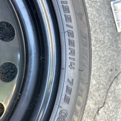 【新車外し/美品】155/65r14タイヤ・ホイール セットの画像
