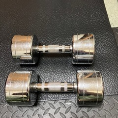 クロムダンベル9kg2個セットの画像
