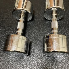 クロムダンベル9kg2個セットの画像
