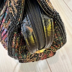 エルガ ビーズ刺繍バッグ ELGA 冠婚葬祭 パーティー 着物 ビジュー　美品の画像