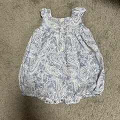 【PATACHOU】ペイズリー柄ロンパース　70cmの画像