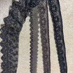 高品質黒レースの画像