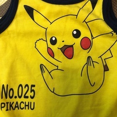 ポケモン ピカチュウ タンクトップ ベビー服 80の画像