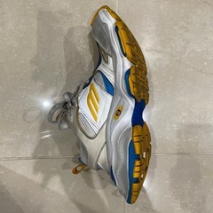 Skechers メッシュスニーカー グレー/ホワイト/ブルー/イエローの画像