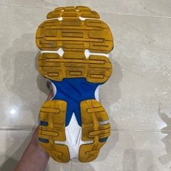Skechers メッシュスニーカー グレー/ホワイト/ブルー/イエローの画像
