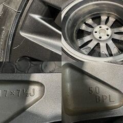 タイヤ新品 TOYO GIZ 215/45R17 スタッドレス【トヨタ カローラツーリング W×B 純正ホイール 17インチ 7.5J5HPCD100+50】プリウス(MTD034)クレジットカード QRコード決済可能の画像