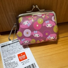 合皮がま口S 和柄　マイメロディの画像