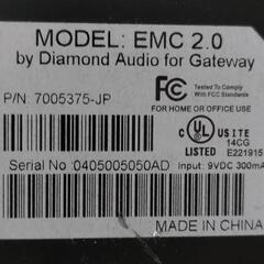PC用スピーカー MODEL:EMC2.0の画像