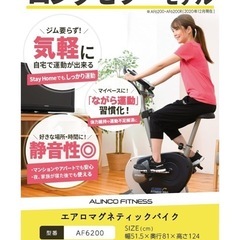 アルインコ エアロバイク AF6200
 の画像