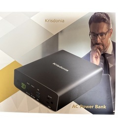 【新品未使用品】Krisdonia ポータブル電源 AC出力対応 モバイルバッテリー 296Wh 80000mAh 大容量 蓄電池の画像