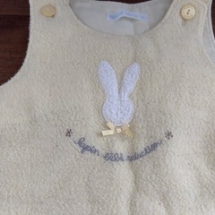bebe reduction サロペット うさぎ　70サイズの画像