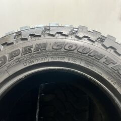 【走行短め】TOYO OPEN COUNTRY M/T LT285/70R17 117/113P 6PR 17インチ 夏タイヤ 4本 22年製 バリ溝 ラングラー FJクルーザー等(MTH885MS)クレジットカード QRコード決済可能の画像