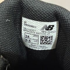 NB GE650 BLACK(BK1) 24.0cm ほぼ未使用の画像