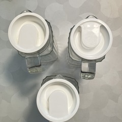 昭和レトロ　ガラスピッチャー 3個セット 水差し 麦茶 ジュース入れの画像