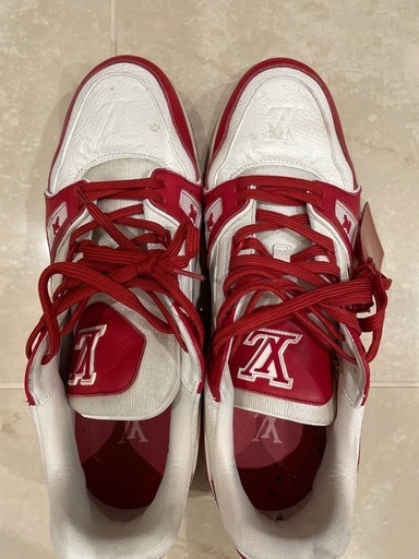 ルイ・ヴィトン LVトレイナー ローカット スニーカー ホワイト/レッド