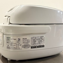 炊飯器 東芝 5.5合 真空圧力IH TOSHIBAの画像