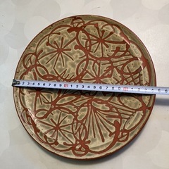 和皿　洋皿　 花模様の皿 2枚セットの画像