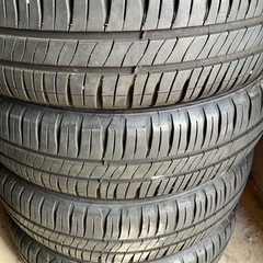スズキアルミホイール155/65R14 バリ溝ミシュラン夏タイヤの画像