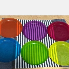 IKEA イケア　KALAS（カラース）プレート　ボウル　コップ　ペーパーナプキン　プラスチック製の画像
