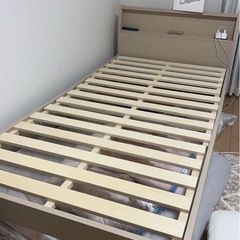 【売却済み】シングルベッド　ベルメゾン　マットレスも付けれますの画像