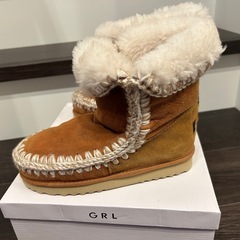 【美品】22.5cm Mou ミニ エスキモー プラットフォーム ブーツの画像