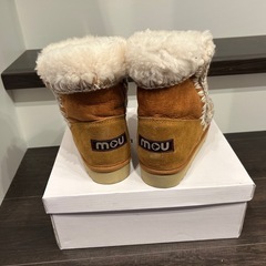 【美品】22.5cm Mou ミニ エスキモー プラットフォーム ブーツの画像
